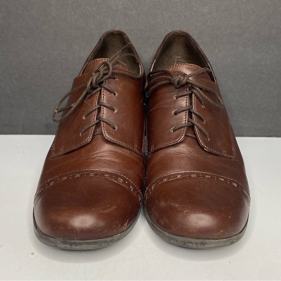 Etienne Aigner Women's Leather Lace-Up Pumps, Brown, Size 6.5 - Picture 1 of 13